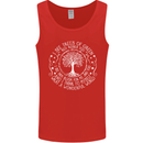 Trees What a Wonderful World Environment Mens Vest Tank Top Red