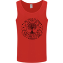 Trees What a Wonderful World Environment Mens Vest Tank Top Red