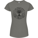 Trees What a Wonderful World Environment Womens Petite Cut T-Shirt Charcoal
