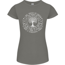 Trees What a Wonderful World Environment Womens Petite Cut T-Shirt Charcoal