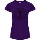 Trees What a Wonderful World Environment Womens Petite Cut T-Shirt Purple