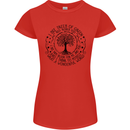 Trees What a Wonderful World Environment Womens Petite Cut T-Shirt Red