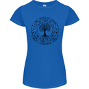 Trees What a Wonderful World Environment Womens Petite Cut T-Shirt Royal Blue