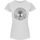 Trees What a Wonderful World Environment Womens Petite Cut T-Shirt White