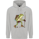 Trekking Hiking Rambling Frog Toad Funny Childrens Kids Hoodie Sports Grey