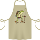 Trekking Hiking Rambling Frog Toad Funny Cotton Apron 100% Organic Khaki