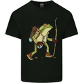 Trekking Hiking Rambling Frog Toad Funny Kids T-Shirt Childrens Black