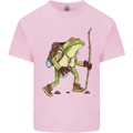 Trekking Hiking Rambling Frog Toad Funny Kids T-Shirt Childrens Light Pink
