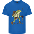 Trekking Hiking Rambling Frog Toad Funny Kids T-Shirt Childrens Royal Blue