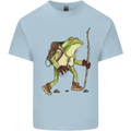 Trekking Hiking Rambling Frog Toad Funny Mens Cotton T-Shirt Tee Top Light Blue