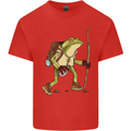 Trekking Hiking Rambling Frog Toad Funny Mens Cotton T-Shirt Tee Top Red
