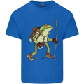 Trekking Hiking Rambling Frog Toad Funny Mens Cotton T-Shirt Tee Top Royal Blue