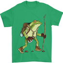 Trekking Hiking Rambling Frog Toad Funny Mens T-Shirt Cotton Gildan Irish Green