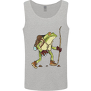 Trekking Hiking Rambling Frog Toad Funny Mens Vest Tank Top Sports Grey