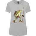 Trekking Hiking Rambling Frog Toad Funny Womens Wider Cut T-Shirt Sports Grey