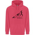 Triathlon Running Swimming Cycling Childrens Kids Hoodie Heliconia