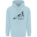 Triathlon Running Swimming Cycling Childrens Kids Hoodie Light Blue
