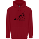 Triathlon Running Swimming Cycling Childrens Kids Hoodie Red