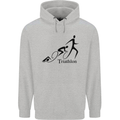 Triathlon Running Swimming Cycling Childrens Kids Hoodie Sports Grey