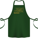 Triathlon Running Swimming Cycling Cotton Apron 100% Organic Forest Green