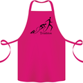 Triathlon Running Swimming Cycling Cotton Apron 100% Organic Pink