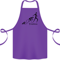 Triathlon Running Swimming Cycling Cotton Apron 100% Organic Purple