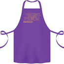 Triathlon Running Swimming Cycling Cotton Apron 100% Organic Purple