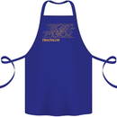Triathlon Running Swimming Cycling Cotton Apron 100% Organic Royal Blue