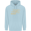 Triathlon Running Swimming Cycling Mens 80% Cotton Hoodie Light Blue