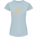 Triathlon Running Swimming Cycling Womens Petite Cut T-Shirt Light Blue