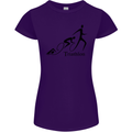 Triathlon Running Swimming Cycling Womens Petite Cut T-Shirt Purple