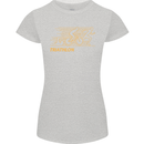 Triathlon Running Swimming Cycling Womens Petite Cut T-Shirt Sports Grey