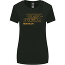 Triathlon Running Swimming Cycling Womens Wider Cut T-Shirt Black