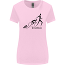 Triathlon Running Swimming Cycling Womens Wider Cut T-Shirt Light Pink
