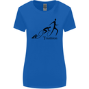 Triathlon Running Swimming Cycling Womens Wider Cut T-Shirt Royal Blue