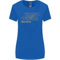 Triathlon Running Swimming Cycling Womens Wider Cut T-Shirt Royal Blue