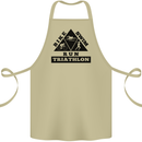 Triathlon Triangle Running Swimming Cycling Cotton Apron 100% Organic Khaki