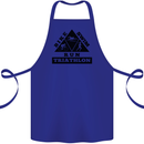 Triathlon Triangle Running Swimming Cycling Cotton Apron 100% Organic Royal Blue