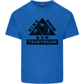 Triathlon Triangle Running Swimming Cycling Kids T-Shirt Childrens Royal Blue
