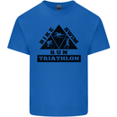Triathlon Triangle Running Swimming Cycling Kids T-Shirt Childrens Royal Blue
