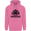 Triathlon Triangle Running Swimming Cycling Mens 80% Cotton Hoodie Azelea