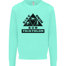 Triathlon Triangle Running Swimming Cycling Mens Sweatshirt Jumper Peppermint