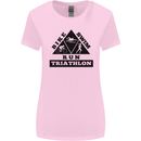 Triathlon Triangle Running Swimming Cycling Womens Wider Cut T-Shirt Light Pink