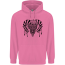 Tribal Bull Skull Buffalo Childrens Kids Hoodie Azalea