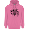 Tribal Bull Skull Buffalo Mens 80% Cotton Hoodie Azelea