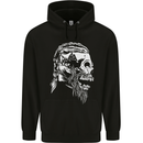 Tribal Viking Skull Childrens Kids Hoodie Black