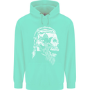 Tribal Viking Skull Childrens Kids Hoodie Peppermint