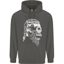 Tribal Viking Skull Childrens Kids Hoodie Storm Grey