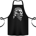 Tribal Viking Skull Cotton Apron 100% Organic Black