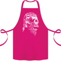 Tribal Viking Skull Cotton Apron 100% Organic Pink